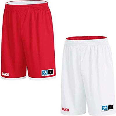 JAKO 4451 Reversible Short Change 2.0 - Sportrood/Wit - XS