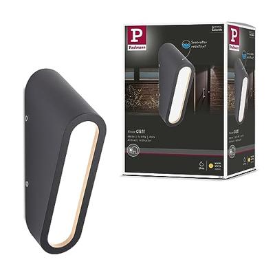 Paulmann Cliff 94733 Buitenlamp (wand) LED 9.5 W Antraciet Paulmann Cliff 94733 Buitenlamp (wand) LED 9.5 W Antraciet