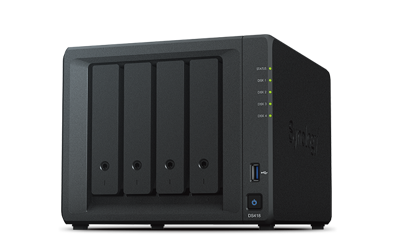 Synology DiskStation DS418 data-opslag-server NAS Mini Tower Ethernet LAN Zwart RTD1296