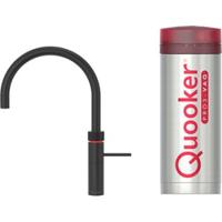 Quooker Fusion Round Mat Zwart met Combi Boiler - thumbnail