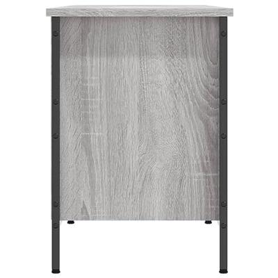 VidaXL Schoenenkast 131x35x50 cm bewerkt hout grijs sonoma eikenkleur VidaXL Schoenenkast 131x35x50 cm bewerkt hout grijs sonoma eikenkleur