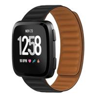Fitbit Versa 3/4 & Sense 1/2 - Siliconen Loop bandje - Zwart - thumbnail