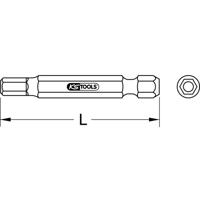 KS Tools 911.7711 Inbus-bit Speciaal staal Vernikkeld E 6.3 5 stuk(s) - thumbnail