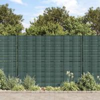 VidaXL Tuinschermen 10 st 252,5x19 m pvc groen - thumbnail
