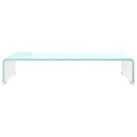 TV-meubel/monitorverhoger 60x25x11 cm glas groen groen - thumbnail
