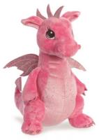 Aurora knuffeldraak Sparkle Tales Dahlia roze 30,5 cm - thumbnail