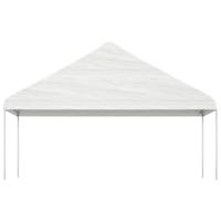 Prieel met dak 8,92x5,88x3,75 m polyetheen wit - thumbnail