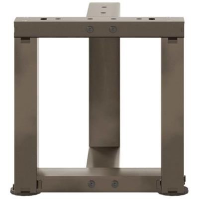 Salontafelpoten 2 st T-vormig 30x25x(30-31) cm staal naturel