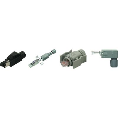 HELU RJ45-connector 802920 Stekker, recht Aantal polen (sensoren) 8P8C Grijs 1 stuk(s)