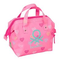Reistasje Benetton Heart Roze 26.5 x 17.5 x 12.5 cm - thumbnail