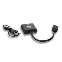 Adapter HDMI naar VGA met Audio Ewent AISCCI0306 EW9864 0,23 m Zwart - thumbnail