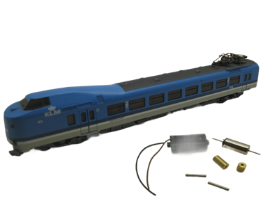 micromotor NM005C N ombouwset voor Minitrix koploper