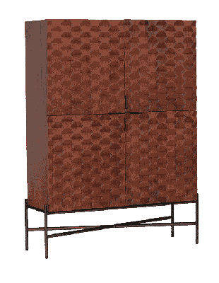 Tower Living Opbergkast 'Paola' Mangohout, 180 x 130cm Tower Living Opbergkast 'Paola' Mangohout, 180 x 130cm