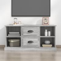Tv-meubel 99,5x35,5x48 cm bewerkt hout grijs sonoma eikenkleur - thumbnail
