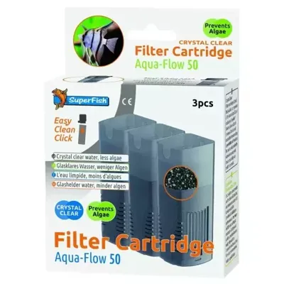 Superfish Aquaflow 50 Crystal Clear Cartridge 3x - Effectieve Vijverfilter voor Helder Water - thumbnail
