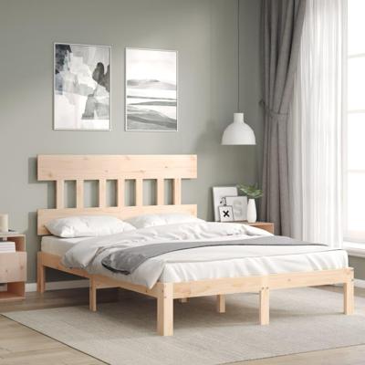 Bedframe zonder matras massief grenenhout 120x200 cm