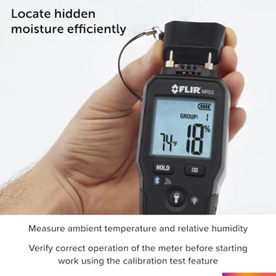 FLIR MR55 Materiaalvochtmeter Meetbereik bouwvochtigheid 1 tot 99 % Meetbereik houtvochtigheid (bereik) 7 tot 99 %