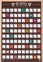 Gift Republic Scratch Poster - 100 Koffie - thumbnail