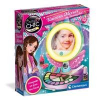 Clementoni crazy chic - eenhoorn spiegel met led ring licht - thumbnail