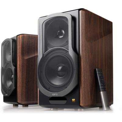 Edifier: S2000MKIII Actieve Boekenplank Speakers 2 stuks - Zwart/Bruin Edifier: S2000MKIII Actieve Boekenplank Speakers 2 stuks - Zwart/Bruin