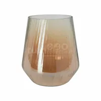 Waxinelichthouder Glas Goud 15cm - thumbnail