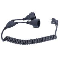 AS Schwabe 70433 Spiraalkabel 2 m / 4 m Zwart 1 stuk(s) - thumbnail