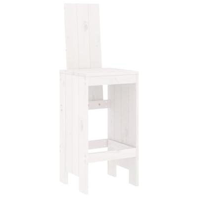9-delige Barset massief grenenhout wit