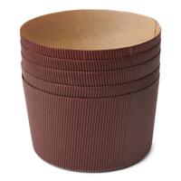 Patisse Papieren Panettone Vormen 13 cm 5 Stuks Bruin - thumbnail