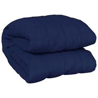 VidaXL Verzwaringsdeken 122x183 cm 5 kg stof blauw - thumbnail