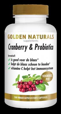 Golden Naturals Cranberry & Microbiotica Capsules Golden Naturals Cranberry & Microbiotica Capsules