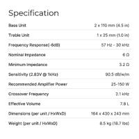 Q Acoustics: 5090 Centerspeaker - Wit - thumbnail