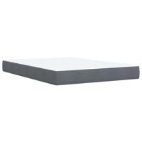 Boxspring met matras fluweel donkergrijs 160x200 cm - thumbnail