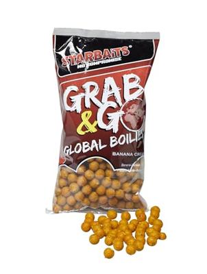Starbaits Grab & Go Global Boilies 14mm 1Kg Banana Cream