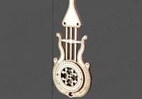 Wooden City modelbouwset Royal Clock hout naturel 126 delig - thumbnail