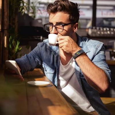 Hama Polsband Voor Fitbit Charge 5 Vervangend Horlogebandje Universeel Zw.