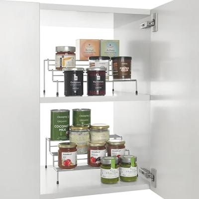 Metaltex smart kitchen 2-delig schuifbaar kruidenrek 28/55x23x13 cm zilver