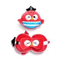 Relaxeazzz Jolly Roger Piraat Bembo de Papegaai Reiskussen & Slaapmasker - thumbnail