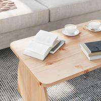 Salontafel Naturel 80 x 50 x 31 cm Massief grenenhout - thumbnail