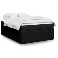 Boxspring met matras stof zwart 180x200 cm - thumbnail