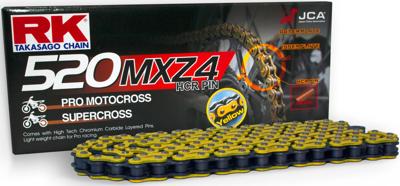 RK Chains 520 mxz4 120 c yellow/black open