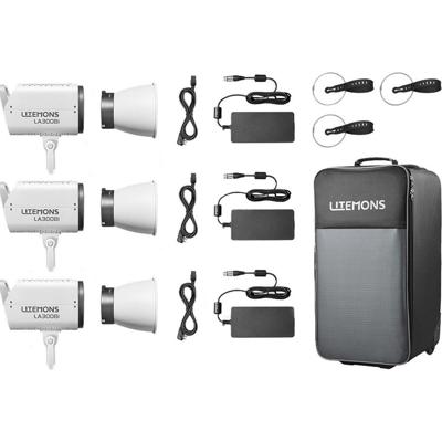 Godox Litemons LA300Bi Bi color LED Video Light 3 light kit