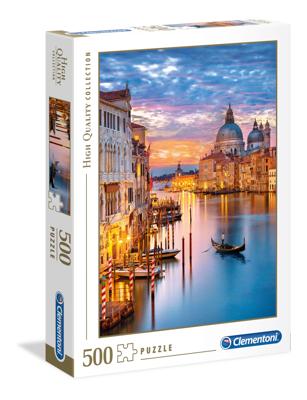 Clementoni puzzel - zonsondergang in venetië - 500 stukjes Clementoni puzzel - zonsondergang in venetië - 500 stukjes