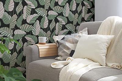 AS Creation Antigua - Zwart - Planten Behang - 390942