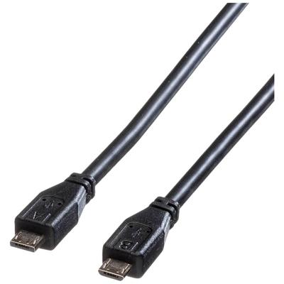 ROLINE USB 2.0 Kabel, Micro USB A Male - Micro USB B Male, 1,8m ROLINE USB 2.0 Kabel, Micro USB A Male - Micro USB B Male, 1,8m