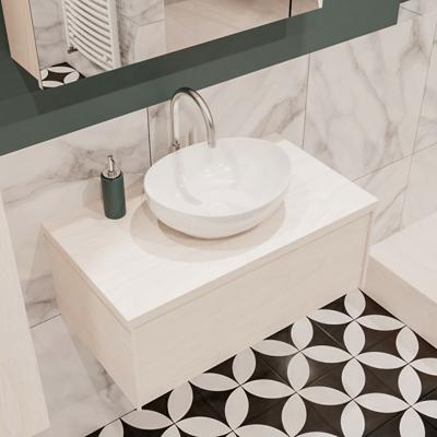 Mondiaz Lush Barco badmeubel underlayment 80 cm 1 lade mdf 1 waskom midden 1 kraangat Mondiaz Lush Barco badmeubel underlayment 80 cm 1 lade mdf 1 waskom midden 1 kraangat