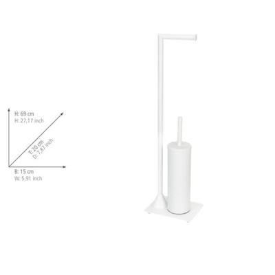 Wenko Toiletrolhouder met toiletborstel Wenko Toiletrolhouder met toiletborstel