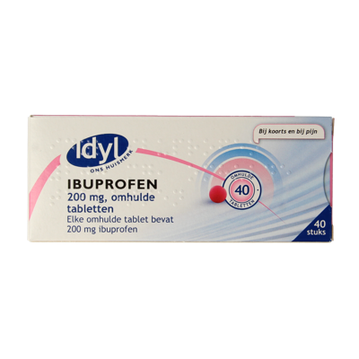 Idyl Ibuprofen 200mg suikervrij 40 Tabletten