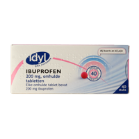 Idyl Ibuprofen 200mg suikervrij 40 Tabletten - thumbnail