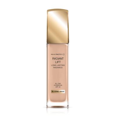 Max Factor Radiant Lift 30 ml Pompflacon Crème 079 Honey Beige Max Factor Radiant Lift 30 ml Pompflacon Crème 079 Honey Beige