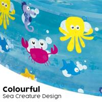 Bestway Kinderzwembad Stijf PVC Zee 122x25 cm +2 Jaar Tuin 55028 - thumbnail